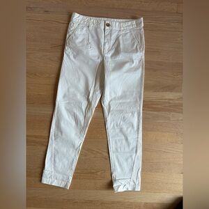 Anthropologie Cream Pants